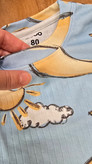 ست بلوز شلوار اقتصادی برند کوکو طرح بلواسکای